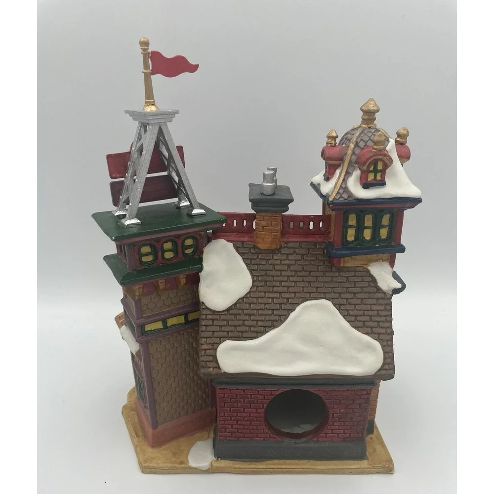 NOB LEMAX CADDINGTON VILLAGE Sign Shop 2003 Christmas Retired 35884M Light Cord